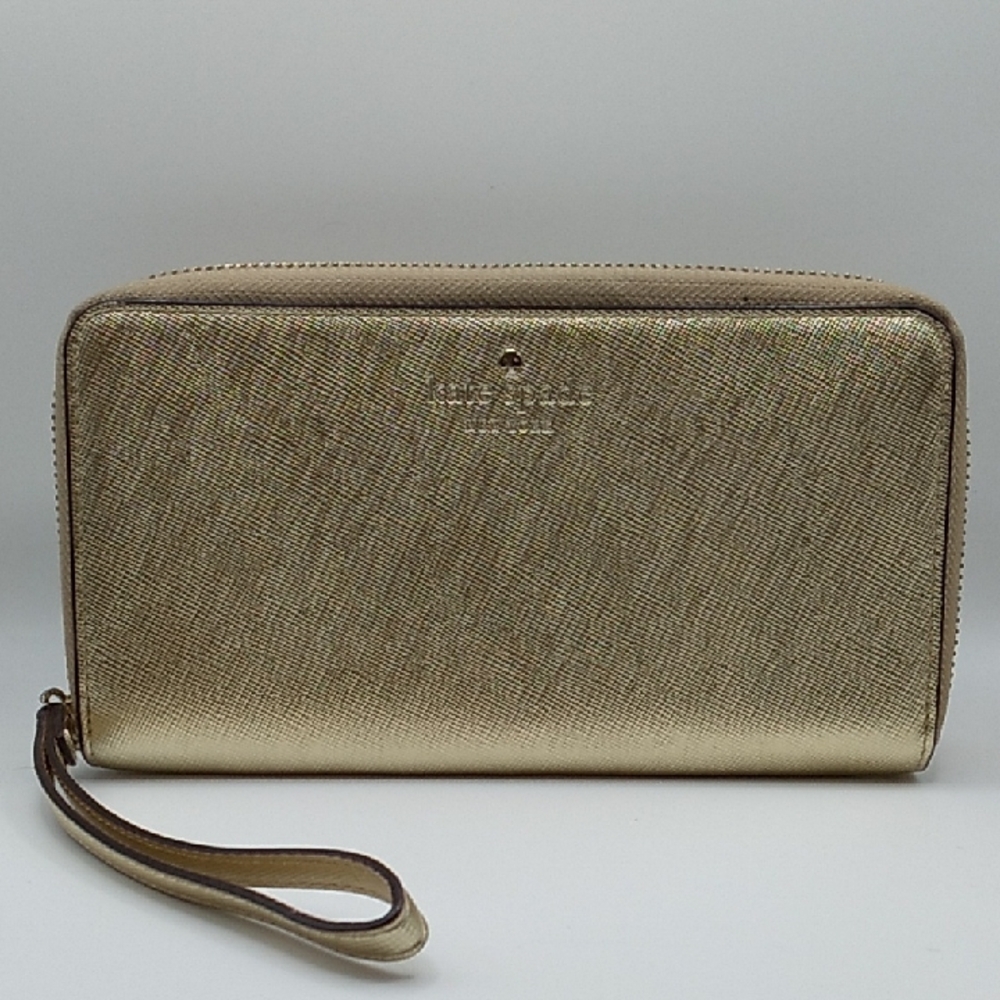 Kate Spade Metallic Gold Wristlet